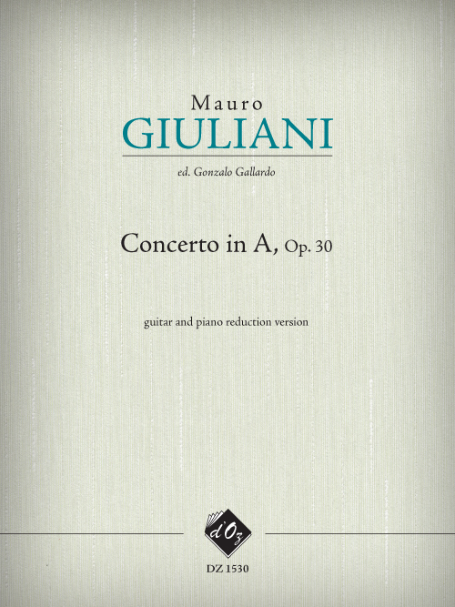 Concerto in A, opus 30 (réduction de piano)