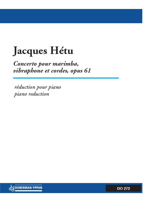 Concerto pour marimba, vibraphone et cordes, opus 61B (réduction de piano)