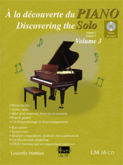 À la découverte du piano solo, vol. 3 (incl. CD)